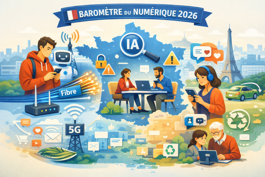 Baromètre du numérique 2026 : L'usage des IA par les français