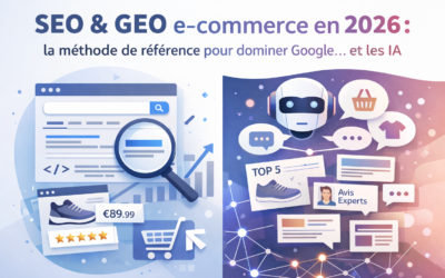 SEO & GEO e-commerce en 2026 : la méthode de référence pour dominer Google… et les IA
