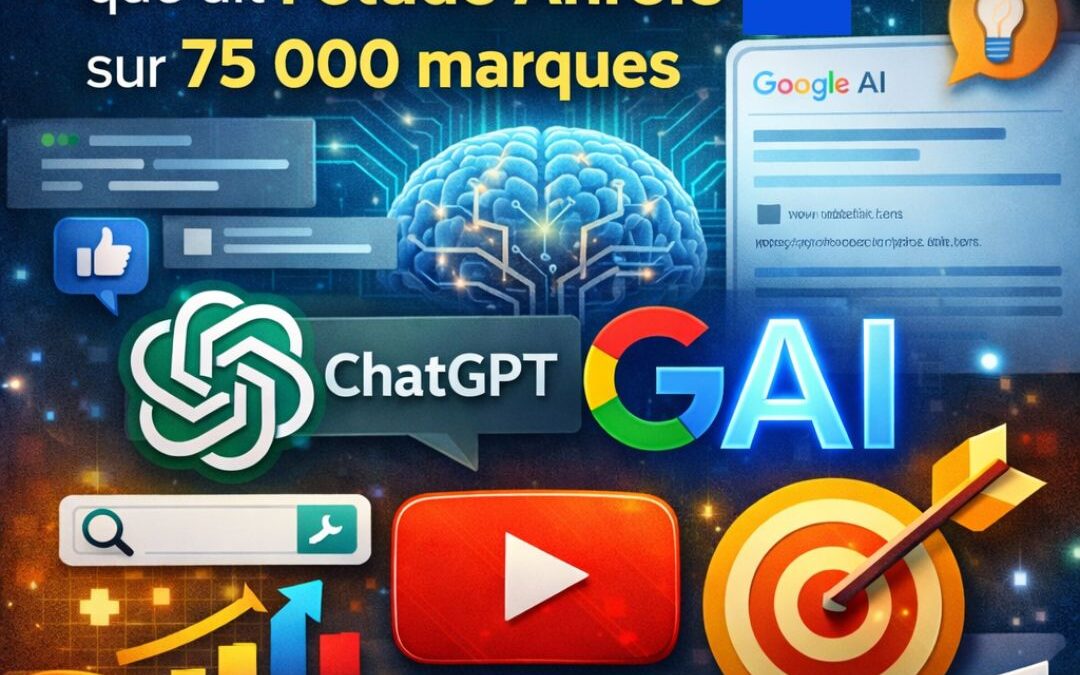 Visibilité dans les IA en 2026: que dit l’étude Ahrefs  sur 75 000 marques ?