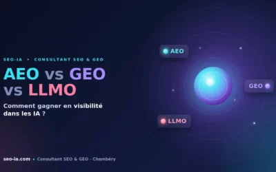 AEO vs GEO vs LLMO: comment gagner en visibilité dans les IA ?